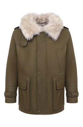 Женская хлопковая парка SAINT LAURENT хаки цвета по цене 333000 руб., арт. 616419/Y9B07 | Фото 1 Женская хлопковая парка SAINT LAURENT хаки цвета, арт. 616419/Y9B07 | Фото 1