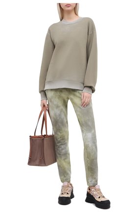 Женский хлопковый свитшот COTTON CITIZEN хаки цвета по цене 28550 руб., арт. W319189 | Фото 2 Женский хлопковый свитшот COTTON CITIZEN хаки цвета, арт. W319189 | Фото 2