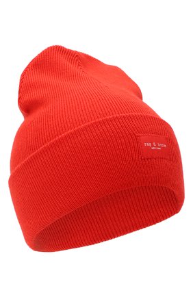 Женская шерстяная шапка RAG&BONE красного цвета по цене 10850 руб., арт. WJK20FS008XH08 | Фото 1 Женская шерстяная шапка RAG&BONE красного цвета, арт. WJK20FS008XH08 | Фото 1