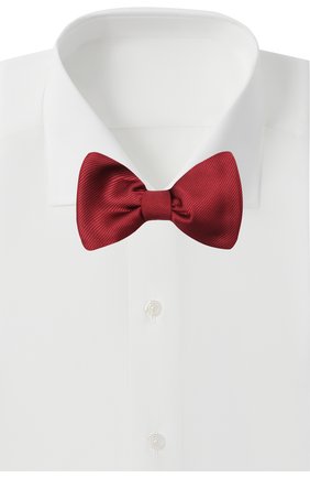 Мужской шелковый галстук-бабочка LANVIN бордового цвета по цене 9770 руб., арт. 1302/B0W TIE | Фото 2 Мужской шелковый галстук-бабочка LANVIN бордового цвета, арт. 1302/B0W TIE | Фото 2