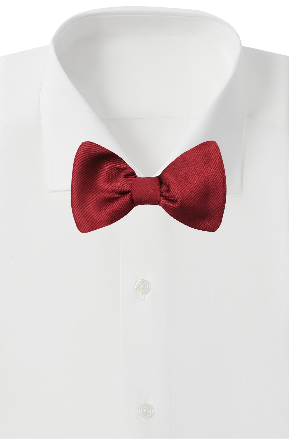 Мужской шелковый галстук-бабочка LANVIN бордового цвета, арт. 1302/B0W TIE | Фото 2 (Материал: Текстиль, Шелк)