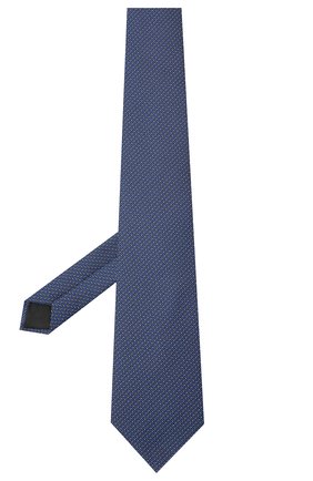 Мужской шелковый галстук LANVIN темно-синего цвета по цене 10850 руб., арт. 3038/TIE | Фото 2 Мужской шелковый галстук LANVIN темно-синего цвета, арт. 3038/TIE | Фото 2