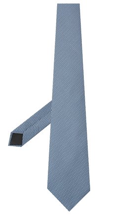 Мужской шелковый галстук LANVIN голубого цвета по цене 10850 руб., арт. 3038/TIE | Фото 2 Мужской шелковый галстук LANVIN голубого цвета, арт. 3038/TIE | Фото 2