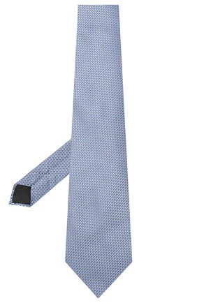 Мужской шелковый галстук LANVIN голубого цвета по цене 10850 руб., арт. 3236/TIE | Фото 2 Мужской шелковый галстук LANVIN голубого цвета, арт. 3236/TIE | Фото 2