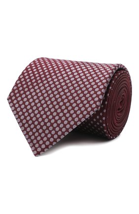 Мужской шелковый галстук LANVIN бордового цвета по цене 10850 руб., арт. 3026/TIE | Фото 1 Мужской шелковый галстук LANVIN бордового цвета, арт. 3026/TIE | Фото 1