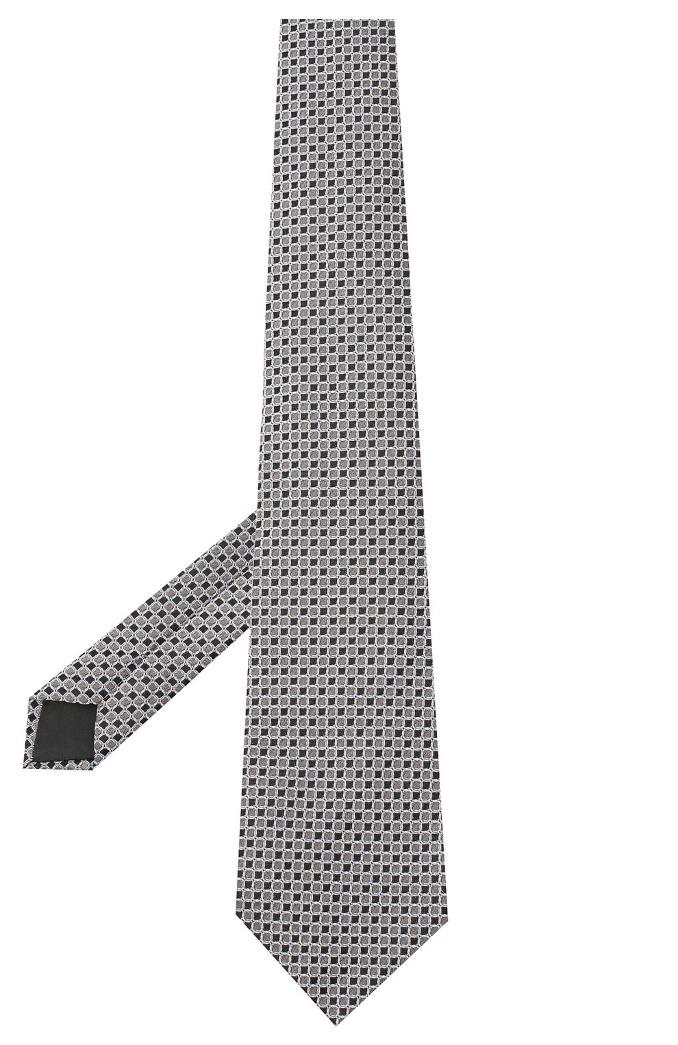 Мужской шелковый галстук LANVIN серого цвета по цене 10850 руб., арт. 3178/TIE | Фото 2 Мужской шелковый галстук LANVIN серого цвета, арт. 3178/TIE | Фото 2