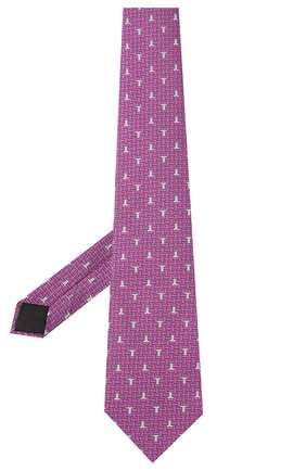 Мужской шелковый галстук LANVIN сиреневого цвета по цене 10850 руб., арт. 3203/TIE | Фото 2 Мужской шелковый галстук LANVIN сиреневого цвета, арт. 3203/TIE | Фото 2