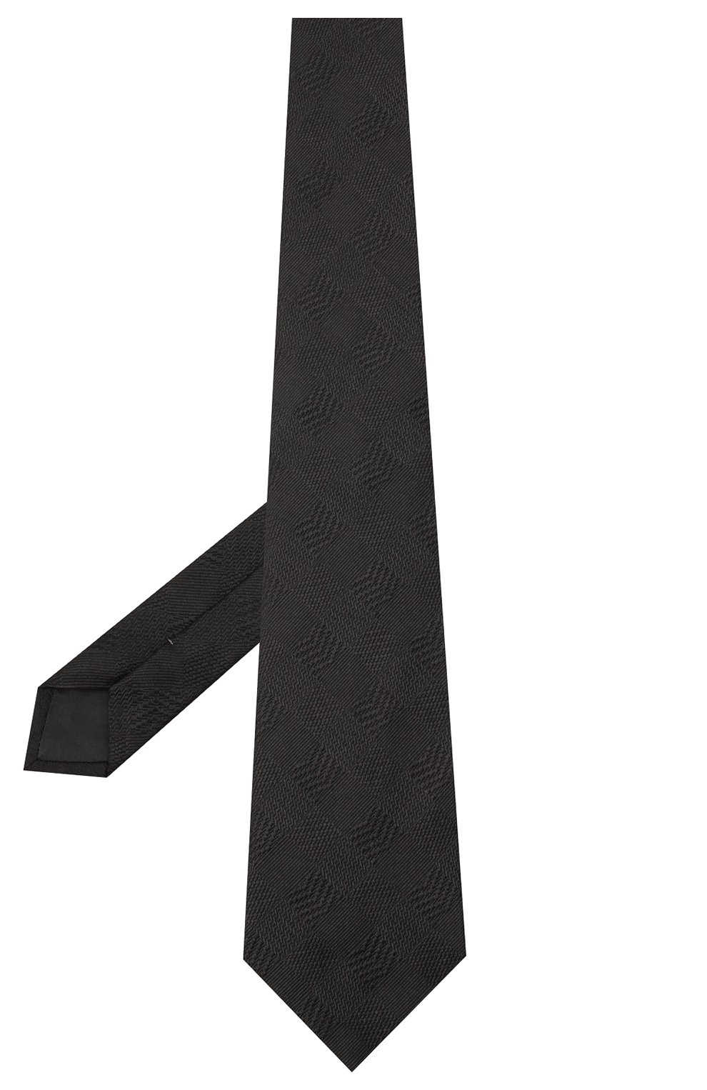 Мужской шелковый галстук LANVIN черного цвета по цене 10850 руб., арт. 3233/TIE | Фото 2 Мужской шелковый галстук LANVIN черного цвета, арт. 3233/TIE | Фото 2