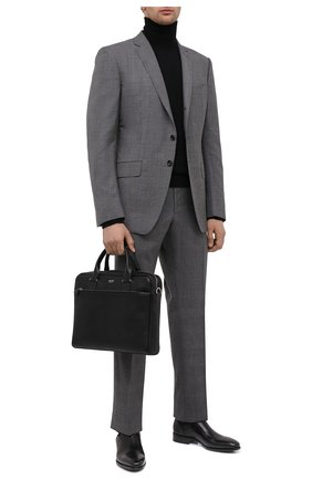 Мужская кожаная сумка для ноутбука TOM FORD черного цвета по цене 254500 руб., арт. H0426P-LG0011 | Фото 2 Мужская кожаная сумка для ноутбука TOM FORD черного цвета, арт. H0426P-LG0011 | Фото 2