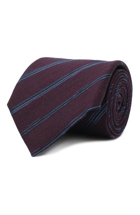Мужской галстук из шелка и шерсти ERMENEGILDO ZEGNA фиолетового цвета по цене 15200 руб., арт. Z8E33/18H | Фото 1 Мужской галстук из шелка и шерсти ERMENEGILDO ZEGNA фиолетового цвета, арт. Z8E33/18H | Фото 1