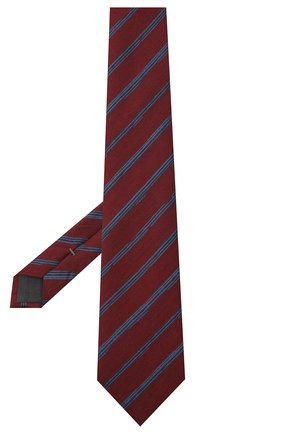 Мужской галстук из шелка и шерсти ERMENEGILDO ZEGNA красного цвета по цене 15200 руб., арт. Z8E33/18H | Фото 2 Мужской галстук из шелка и шерсти ERMENEGILDO ZEGNA красного цвета, арт. Z8E33/18H | Фото 2