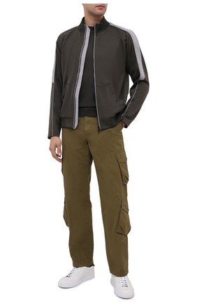 Мужской шерстяной джемпер ERMENEGILDO ZEGNA хаки цвета по цене 57300 руб., арт. UVM00/110 | Фото 2 Мужской шерстяной джемпер ERMENEGILDO ZEGNA хаки цвета, арт. UVM00/110 | Фото 2