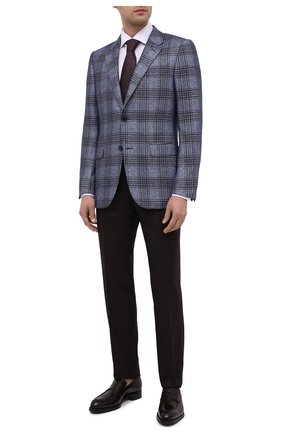 Мужские кожаные пенни-лоферы BRIONI темно-коричневого цвета по цене 85550 руб., арт. QFDL0L/P6757 | Фото 2 Мужские кожаные пенни-лоферы BRIONI темно-коричневого цвета, арт. QFDL0L/P6757 | Фото 2