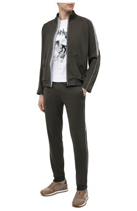Мужской шерстяные джоггеры Z ZEGNA хаки цвета по цене 57800 руб., арт. VV400/ZZTP69 | Фото 2 Мужской шерстяные джоггеры Z ZEGNA хаки цвета, арт. VV400/ZZTP69 | Фото 2