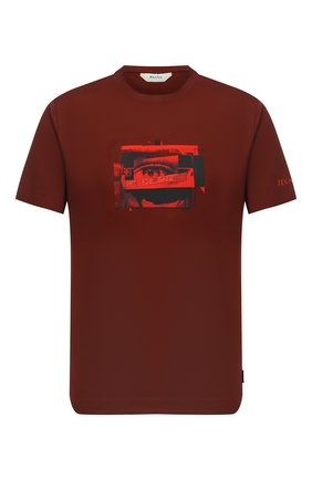 Мужская хлопковая футболка Z ZEGNA коричневого цвета по цене 15400 руб., арт. VV372/ZZ6305 | Фото 1 Мужская хлопковая футболка Z ZEGNA коричневого цвета, арт. VV372/ZZ6305 | Фото 1 (Материал внешний: Хлопок; Рукава: Короткие; Длина (для топов): Стандартные; Мужское Кросс-КТ: Футболка-одежда; Стили: Кэжуэл)