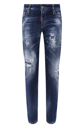 Женские джинсы DSQUARED2 синего цвета по цене 46950 руб., арт. S75LB0384/S30342 | Фото 1 Женские джинсы DSQUARED2 синего цвета, арт. S75LB0384/S30342 | Фото 1