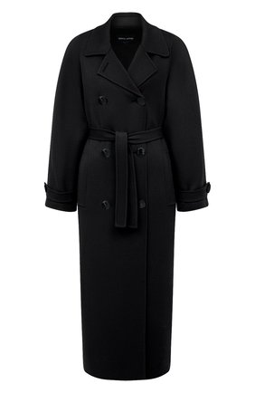 Женское кашемировое пальто GIORGIO ARMANI черного цвета по цене 478000 руб., арт. 0WH0L04W/T00B2 | Фото 1 Женское кашемировое пальто GIORGIO ARMANI черного цвета, арт. 0WH0L04W/T00B2 | Фото 1