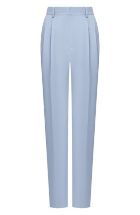 Женские шерстяные брюки STELLA MCCARTNEY голубого цвета по цене 54100 руб., арт. 583642/SPA03 | Фото 1 Женские шерстяные брюки STELLA MCCARTNEY голубого цвета, арт. 583642/SPA03 | Фото 1