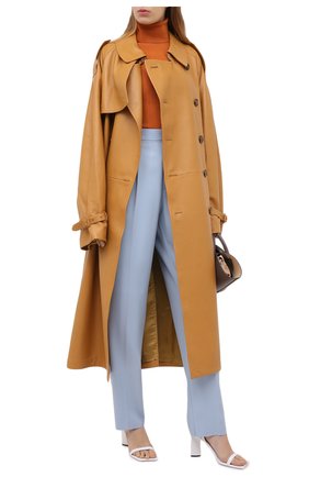 Женские шерстяные брюки STELLA MCCARTNEY голубого цвета по цене 54100 руб., арт. 583642/SPA03 | Фото 2 Женские шерстяные брюки STELLA MCCARTNEY голубого цвета, арт. 583642/SPA03 | Фото 2