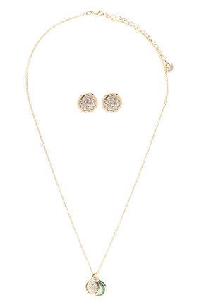 Женский набор tahlia SWAROVSKI золотого цвета по цене 9980 руб., арт. 5579789 | Фото 1 Женский набор tahlia SWAROVSKI золотого цвета, арт. 5579789 | Фото 1