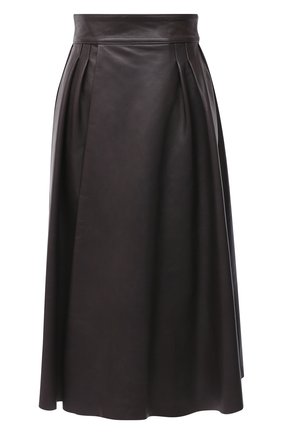 Женская кожаная юбка DOLCE & GABBANA коричневого цвета по цене 196500 руб., арт. F4BZML/HULJ7 | Фото 1 Женская кожаная юбка DOLCE & GABBANA коричневого цвета, арт. F4BZML/HULJ7 | Фото 1