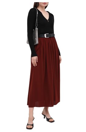 Женский пуловер из кашемира и шелка LANVIN черного цвета по цене 89950 руб., арт. RW-T0648M-MA13-H20 | Фото 2 Женский пуловер из кашемира и шелка LANVIN черного цвета, арт. RW-T0648M-MA13-H20 | Фото 2
