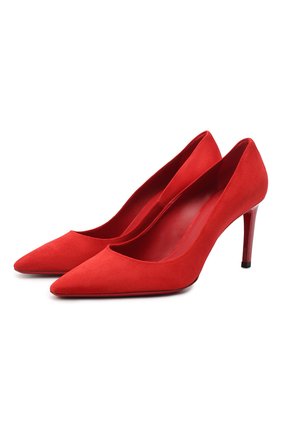Женская замшевые туфли SANTONI красного цвета по цене 47550 руб., арт. WDA058871HA2TLKSR40 | Фото 1 Женская замшевые туфли SANTONI красного цвета, арт. WDA058871HA2TLKSR40 | Фото 1
