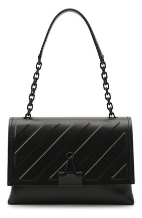 Женская сумка diag OFF-WHITE черного цвета по цене 112500 руб., арт. 0WNA120E20LEA0091000 | Фото 1 Женская сумка diag OFF-WHITE черного цвета, арт. 0WNA120E20LEA0091000 | Фото 1