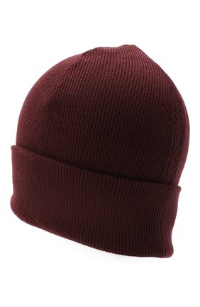 Женская шерстяная шапка RAG&BONE бордового цвета по цене 10400 руб., арт. WJK20FS008XH08 | Фото 2 Женская шерстяная шапка RAG&BONE бордового цвета, арт. WJK20FS008XH08 | Фото 2