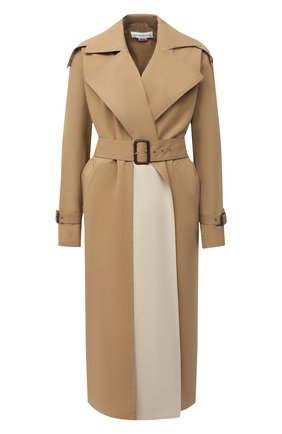 Женский хлопковый тренч VICTORIA BECKHAM бежевого цвета по цене 159500 руб., арт. 1320WCT001466A | Фото 1 Женский хлопковый тренч VICTORIA BECKHAM бежевого цвета, арт. 1320WCT001466A | Фото 1