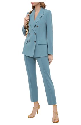 Женские брюки DIANE VON FURSTENBERG бирюзового цвета по цене 37100 руб., арт. 15301DVF | Фото 2 Женские брюки DIANE VON FURSTENBERG бирюзового цвета, арт. 15301DVF | Фото 2