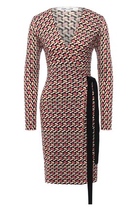Женское шерстяное платье DIANE VON FURSTENBERG разноцветного цвета по цене 53750 руб., арт. 15069DVF | Фото 1 Женское шерстяное платье DIANE VON FURSTENBERG разноцветного цвета, арт. 15069DVF | Фото 1