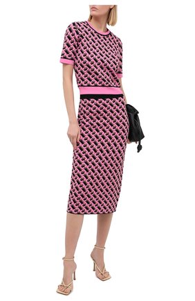 Женская юбка из вискозы DIANE VON FURSTENBERG розового цвета по цене 37750 руб., арт. 15066DVF | Фото 2 Женская юбка из вискозы DIANE VON FURSTENBERG розового цвета, арт. 15066DVF | Фото 2