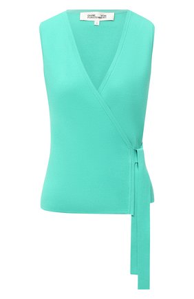 Женский топ DIANE VON FURSTENBERG зеленого цвета по цене 24700 руб., арт. 15055DVF | Фото 1 Женский топ DIANE VON FURSTENBERG зеленого цвета, арт. 15055DVF | Фото 1