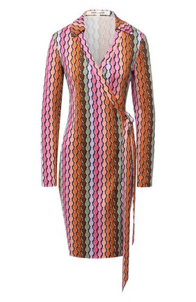 Женское шелковое платье DIANE VON FURSTENBERG разноцветного цвета по цене 53750 руб., арт. 15017DVF | Фото 1 Женское шелковое платье DIANE VON FURSTENBERG разноцветного цвета, арт. 15017DVF | Фото 1