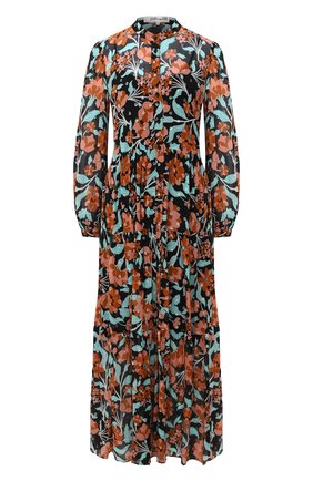 Женское шелковое платье DIANE VON FURSTENBERG разноцветного цвета по цене 86300 руб., арт. 14666DVF | Фото 1 Женское шелковое платье DIANE VON FURSTENBERG разноцветного цвета, арт. 14666DVF | Фото 1