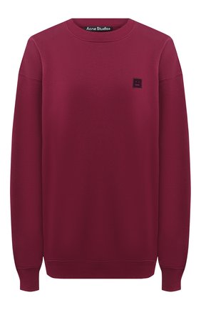 Женский хлопковый свитшот ACNE STUDIOS бордового цвета по цене 22150 руб., арт. CI0010/W | Фото 1 Женский хлопковый свитшот ACNE STUDIOS бордового цвета, арт. CI0010/W | Фото 1