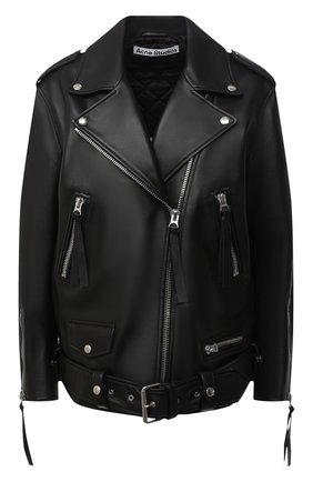 Женская кожаная куртка ACNE STUDIOS черного цвета по цене 156500 руб., арт. A70070 | Фото 1 Женская кожаная куртка ACNE STUDIOS черного цвета, арт. A70070 | Фото 1
