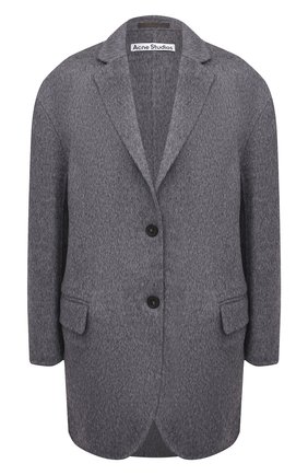 Женское шерстяное пальто ACNE STUDIOS серого цвета по цене 76550 руб., арт. A90318 | Фото 1 Женское шерстяное пальто ACNE STUDIOS серого цвета, арт. A90318 | Фото 1