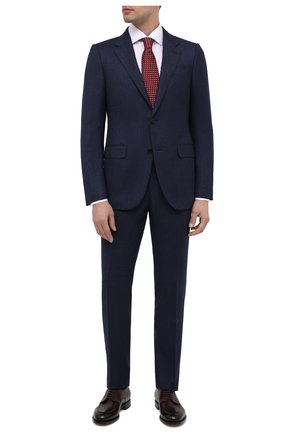 Мужской костюм из шерсти и шелка ERMENEGILDO ZEGNA синего цвета по цене 237500 руб., арт. 822586/221225 | Фото 1 Мужской костюм из шерсти и шелка ERMENEGILDO ZEGNA синего цвета, арт. 822586/221225 | Фото 1