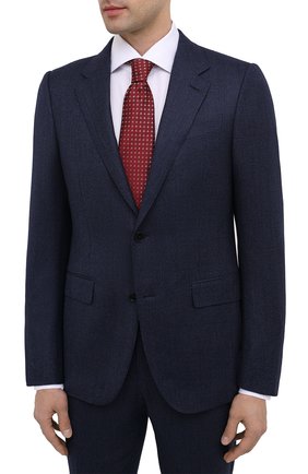 Мужской костюм из шерсти и шелка ERMENEGILDO ZEGNA синего цвета по цене 237500 руб., арт. 822586/221225 | Фото 2 Мужской костюм из шерсти и шелка ERMENEGILDO ZEGNA синего цвета, арт. 822586/221225 | Фото 2