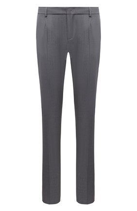 Мужские шерстяные брюки LORO PIANA серого цвета, арт. FAL4061 | Фото 1 (Материал внешний: Шерсть; Длина (брюки, джинсы): Стандартные; Случай: Формальный; Стили: Классический; Региональные ограничения белый список (Axapta Mercury): RU)