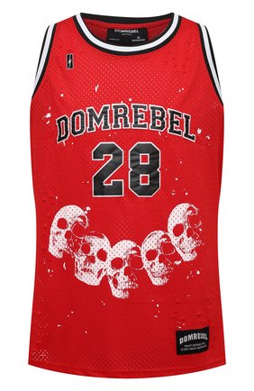 Мужская майка DOMREBEL красного цвета по цене 21100 руб., арт. GANG/JERSEY TANK | Фото 1 Мужская майка DOMREBEL красного цвета, арт. GANG/JERSEY TANK | Фото 1