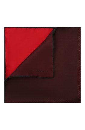 Мужской шелковый платок LANVIN бордового цвета по цене 6515 руб., арт. 3800/HANDKERCHIEF | Фото 1 Мужской шелковый платок LANVIN бордового цвета, арт. 3800/HANDKERCHIEF | Фото 1