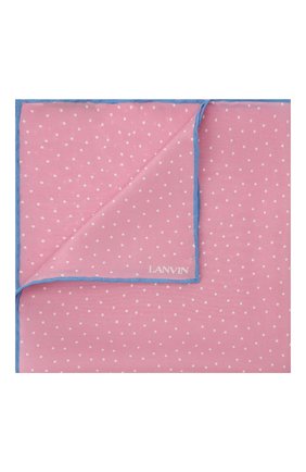 Мужской шелковый платок LANVIN розового цвета по цене 6515 руб., арт. 3806/HANDKERCHIEF | Фото 1 Мужской шелковый платок LANVIN розового цвета, арт. 3806/HANDKERCHIEF | Фото 1