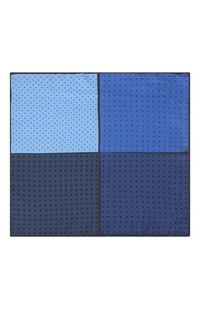 Мужской шелковый платок LANVIN темно-синего цвета по цене 6515 руб., арт. 3809/HANDKERCHIEF | Фото 2 Мужской шелковый платок LANVIN темно-синего цвета, арт. 3809/HANDKERCHIEF | Фото 2