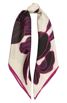 Женский шелковый платок DRIES VAN NOTEN бирюзового цвета по цене 35350 руб., арт. 202-11309-202 | Фото 1 Женский шелковый платок DRIES VAN NOTEN бирюзового цвета, арт. 202-11309-202 | Фото 1