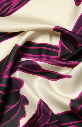 Женский шелковый платок DRIES VAN NOTEN бирюзового цвета по цене 35350 руб., арт. 202-11309-202 | Фото 2 Женский шелковый платок DRIES VAN NOTEN бирюзового цвета, арт. 202-11309-202 | Фото 2