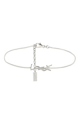 Женский браслет charm SAINT LAURENT серебряного цвета по цене 19950 руб., арт. 635533/Y1500 | Фото 1 Женский браслет charm SAINT LAURENT серебряного цвета, арт. 635533/Y1500 | Фото 1