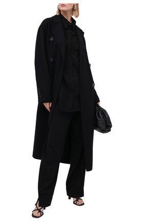 Женская блузка из хлопка и кашемира ANN DEMEULEMEESTER черного цвета по цене 72650 руб., арт. 2002-2010-P-121-099 | Фото 2 Женская блузка из хлопка и кашемира ANN DEMEULEMEESTER черного цвета, арт. 2002-2010-P-121-099 | Фото 2